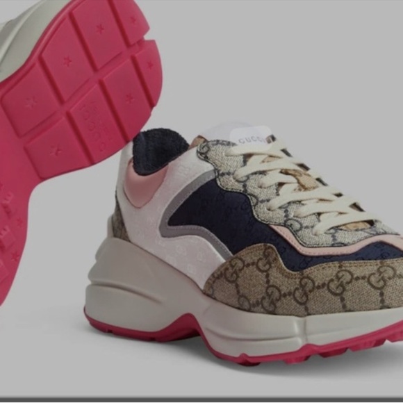 Gucci Sneakers - Navy and Light Pink - Picture 3 of 8